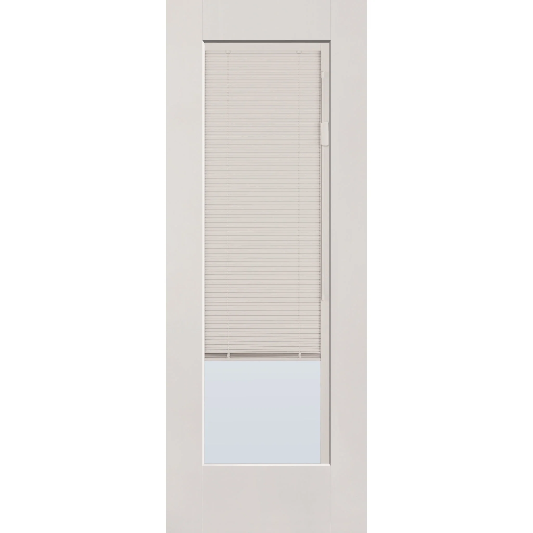 Raise & Lower Blinds Flush Glazed Fiberglass Entry Door - Full Lite (30" x 80") - Image 3