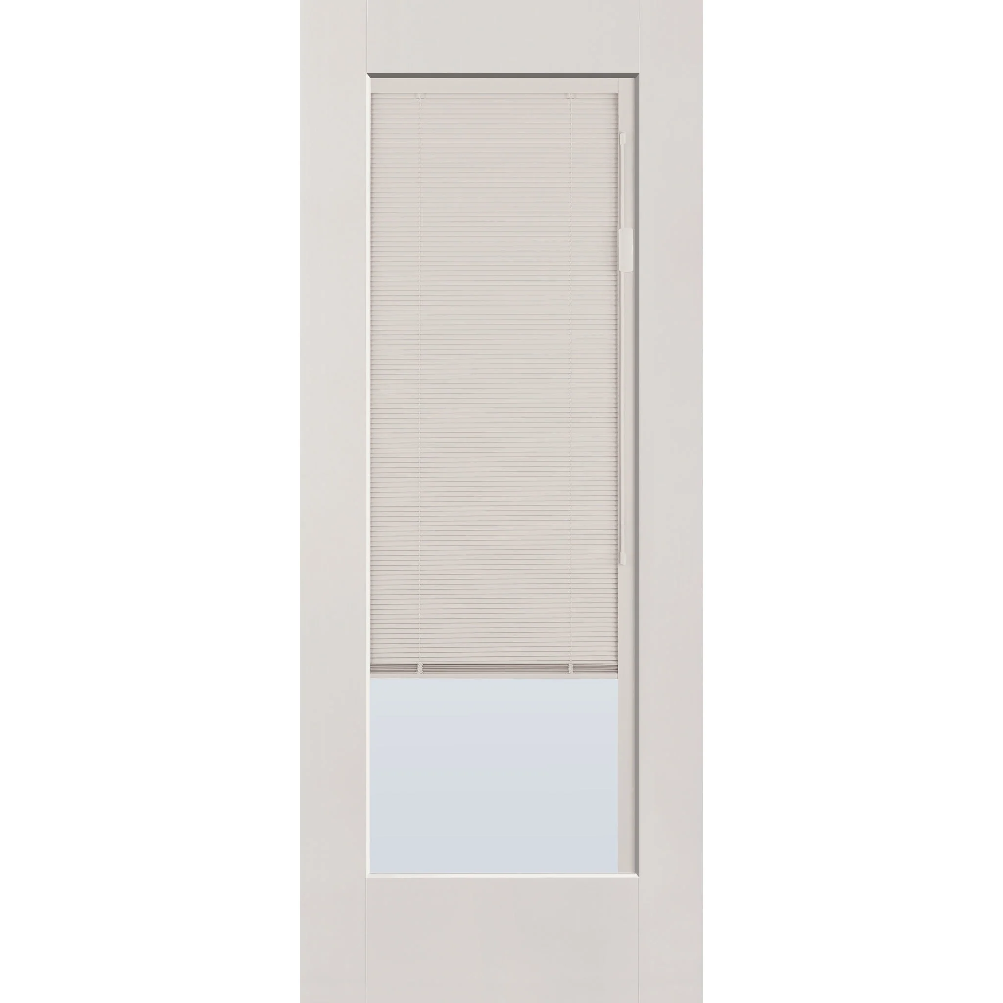 Raise & Lower Blinds Flush Glazed Fiberglass Entry Door - Full Lite (32" x 80") - Image 3