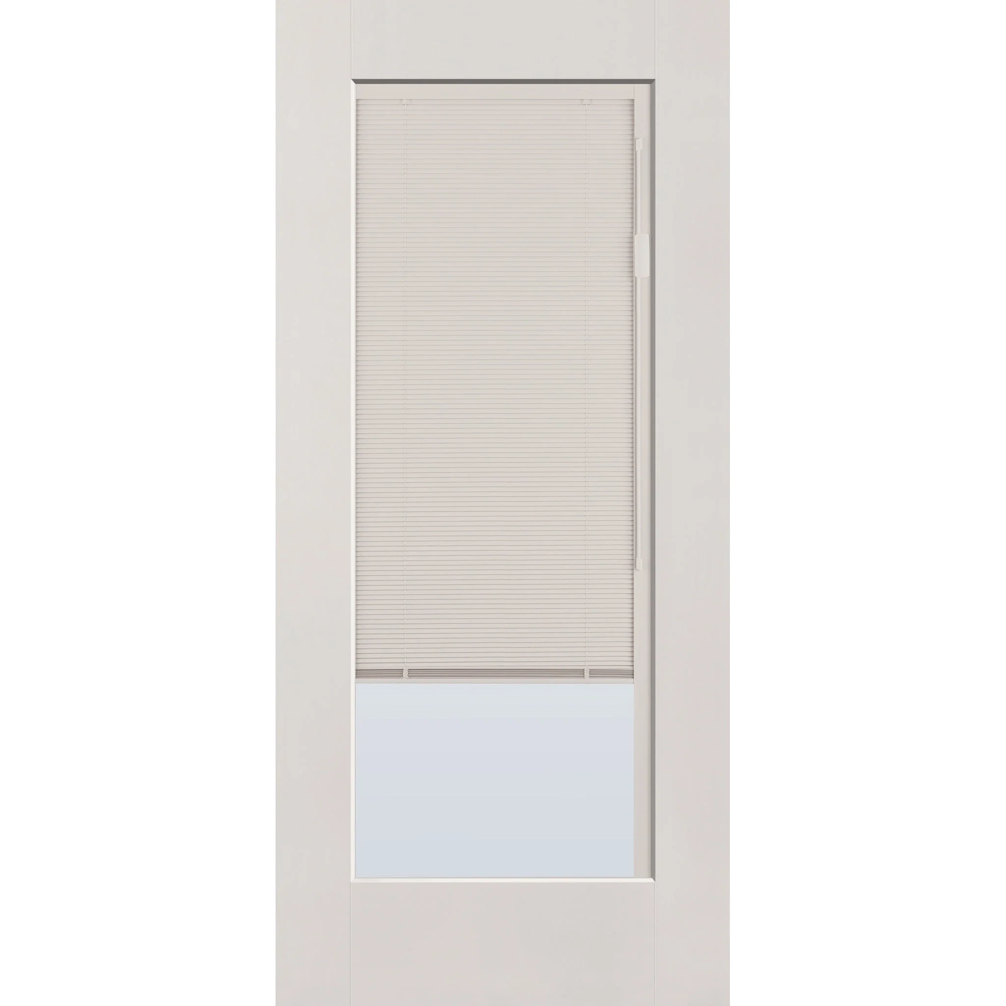 Raise & Lower Blinds Flush Glazed Fiberglass Entry Door - Full Lite (36" x 80") - Image 5
