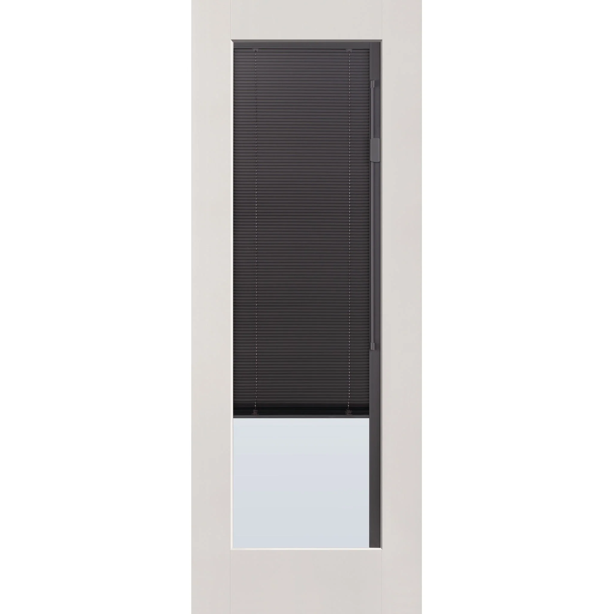 Raise & Lower Blinds Flush Glazed Fiberglass Entry Door - Full Lite (36" x 96") - Image 4