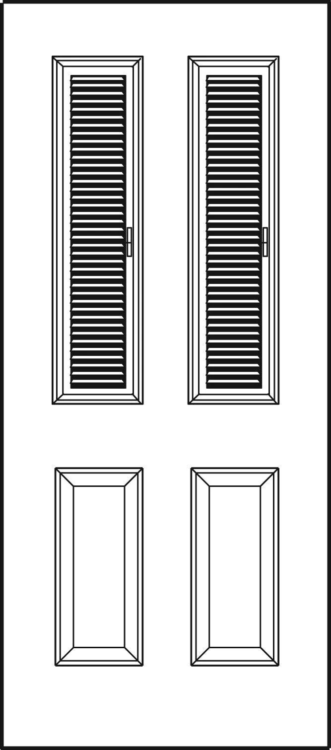 Raise & Lower Blinds Glass and Frame Kit (Half Sidelite) - Image 6