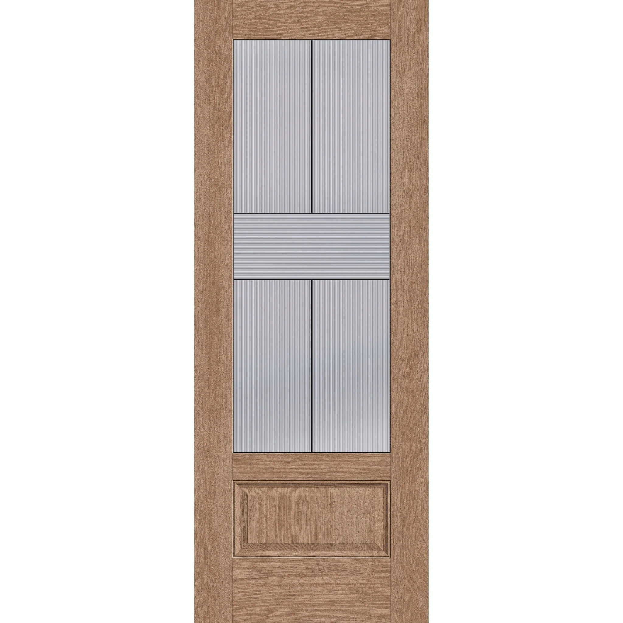 Rill Flush Glazed Hurricane-Rated Fiberglass Entry Door - 3/4 Lite (36" x 96")