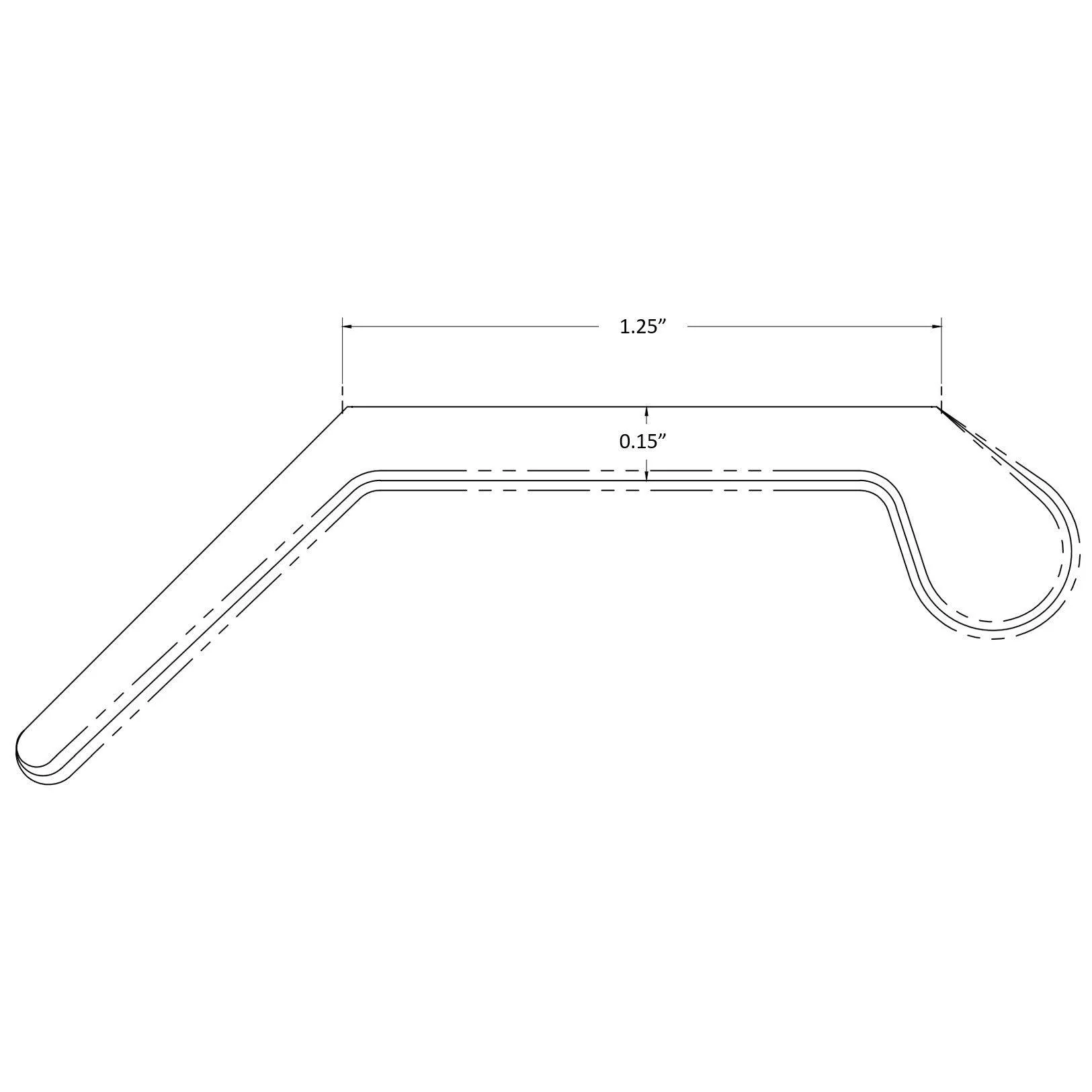 Screw-On Garage Door Sweep 1ft (custom length up to 100ft) - Image 3