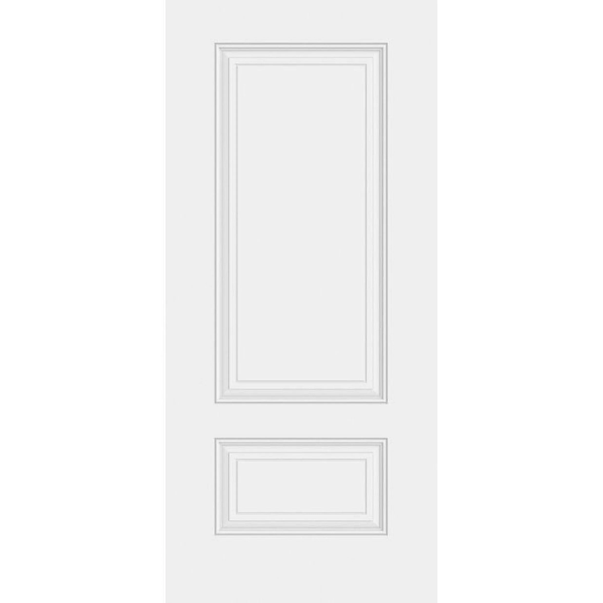 Smooth Fiberglass Entry Door Slab (2 Panel 3/4) - SLAB ONLY
