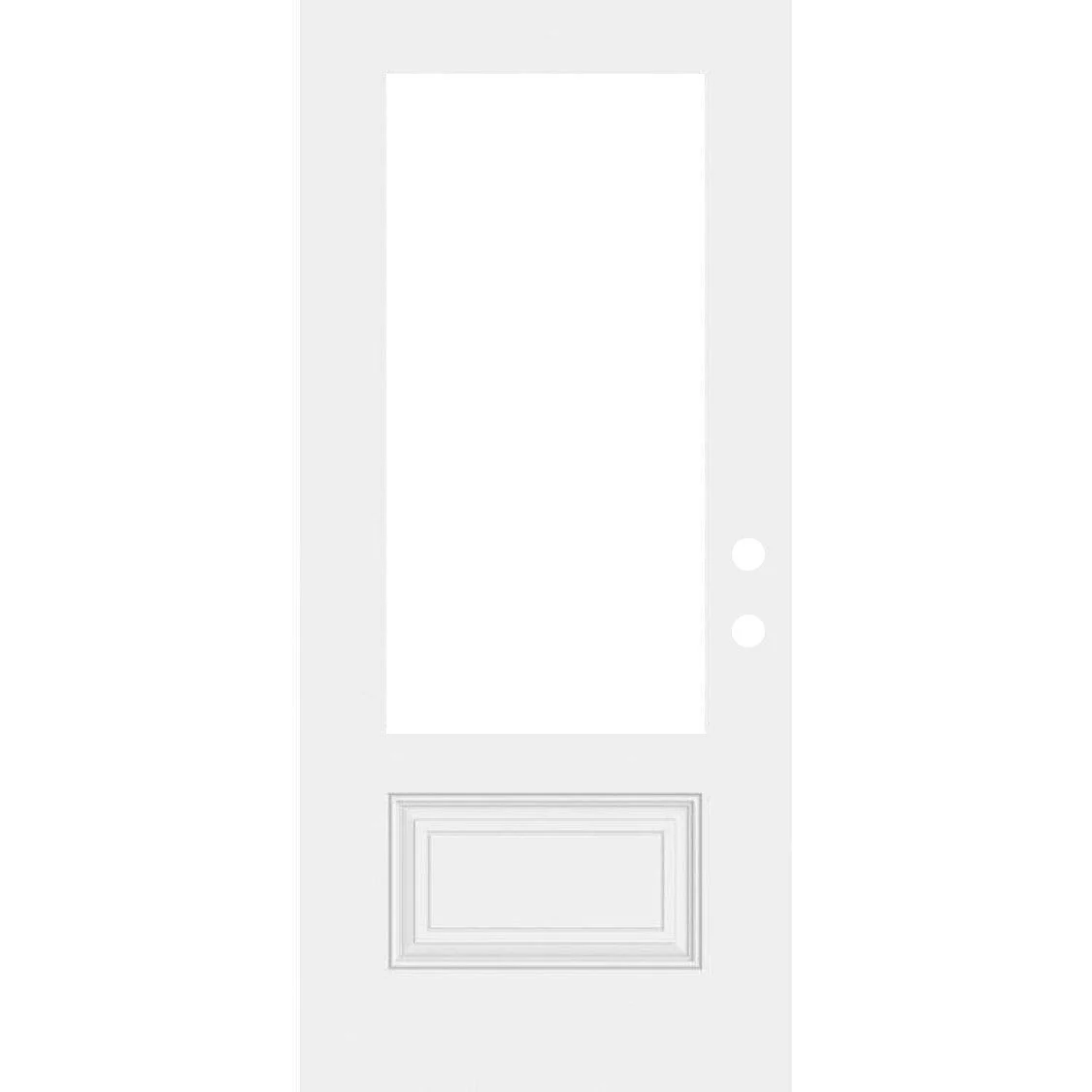 Smooth Fiberglass Entry Door Slab (2 Panel 3/4) - SLAB ONLY - Image 5