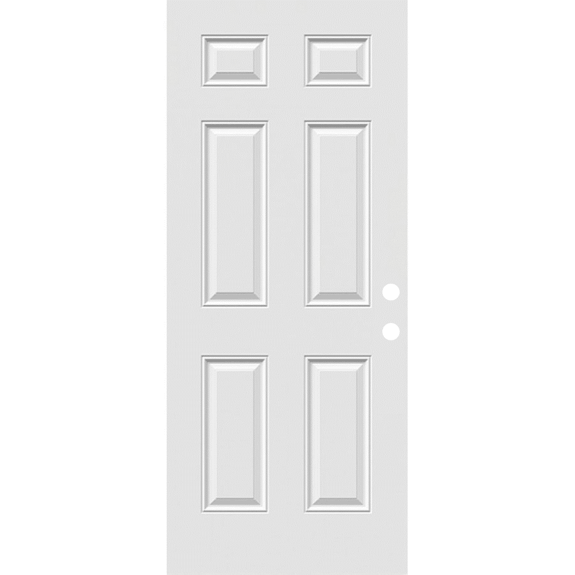 Steel Entry Door Slab (6 Panel) - SLAB ONLY