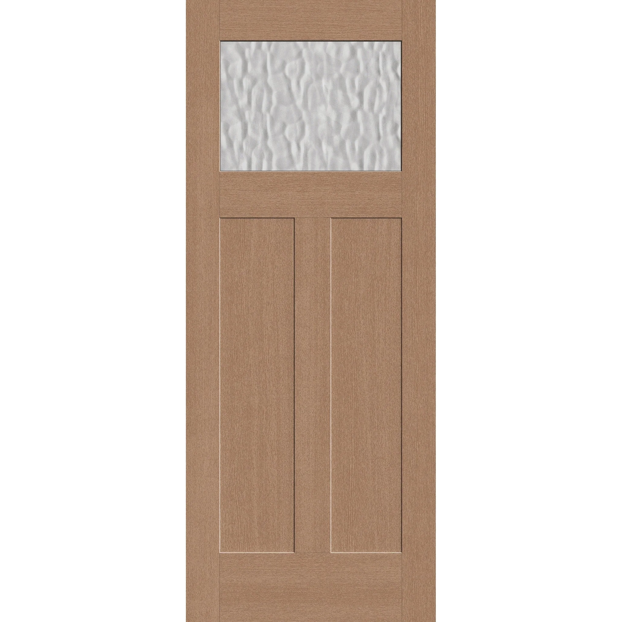 Vapor Flush Glazed Fiberglass Entry Door - Craftsman 2 Panel (32" x 80")