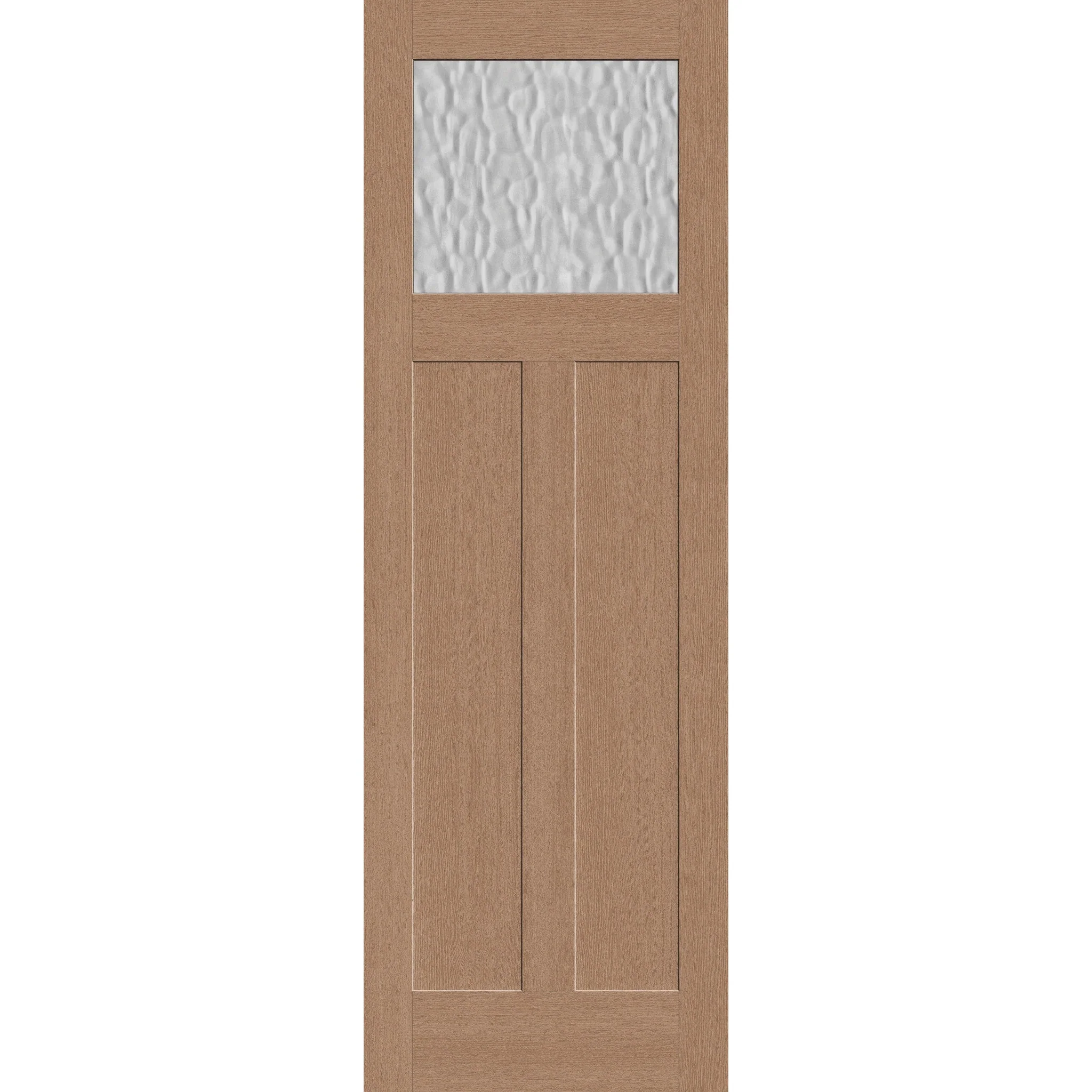Vapor Flush Glazed Fiberglass Entry Door - Craftsman 2 Panel (32" x 96")