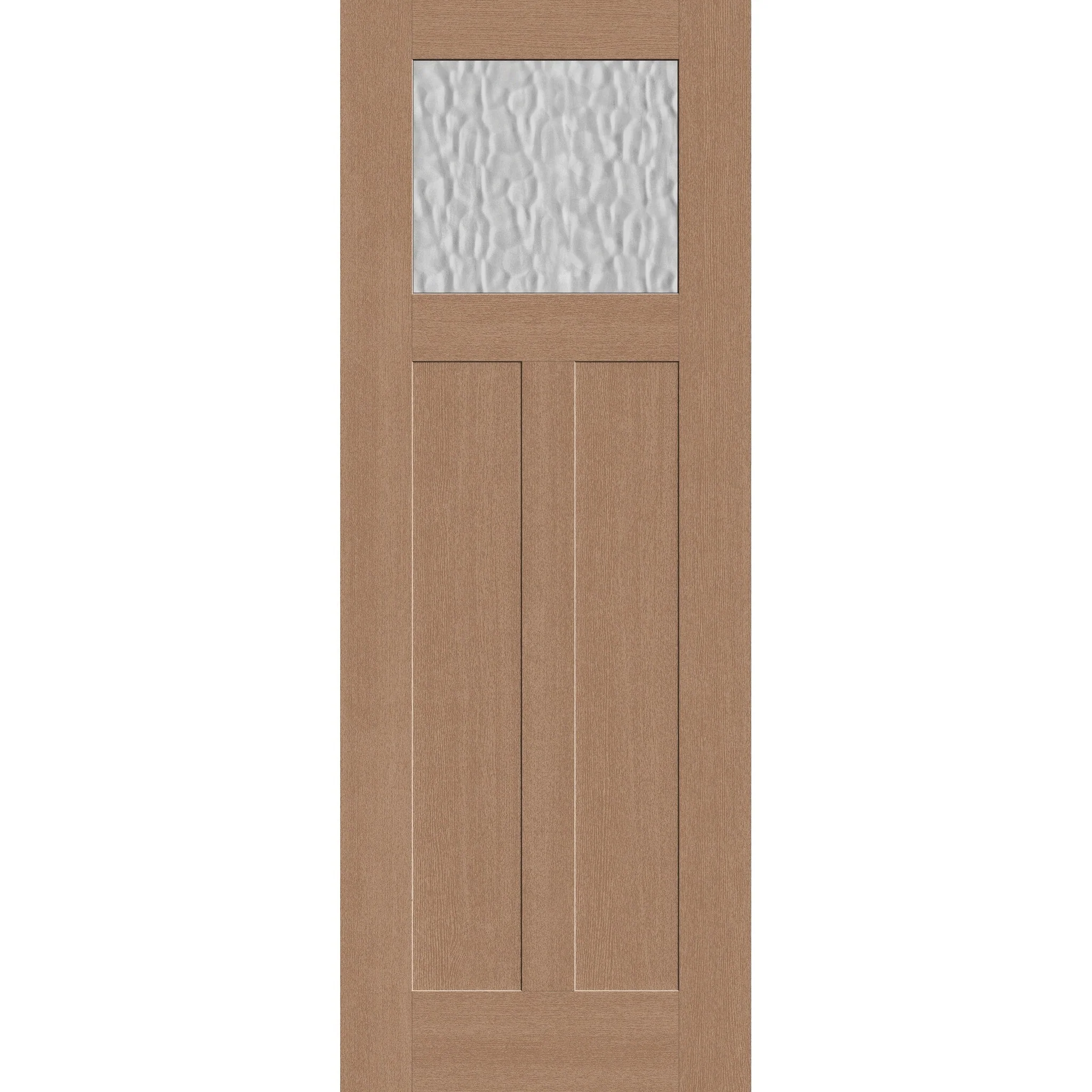 Vapor Flush Glazed Fiberglass Entry Door - Craftsman 2 Panel (36" x 96")