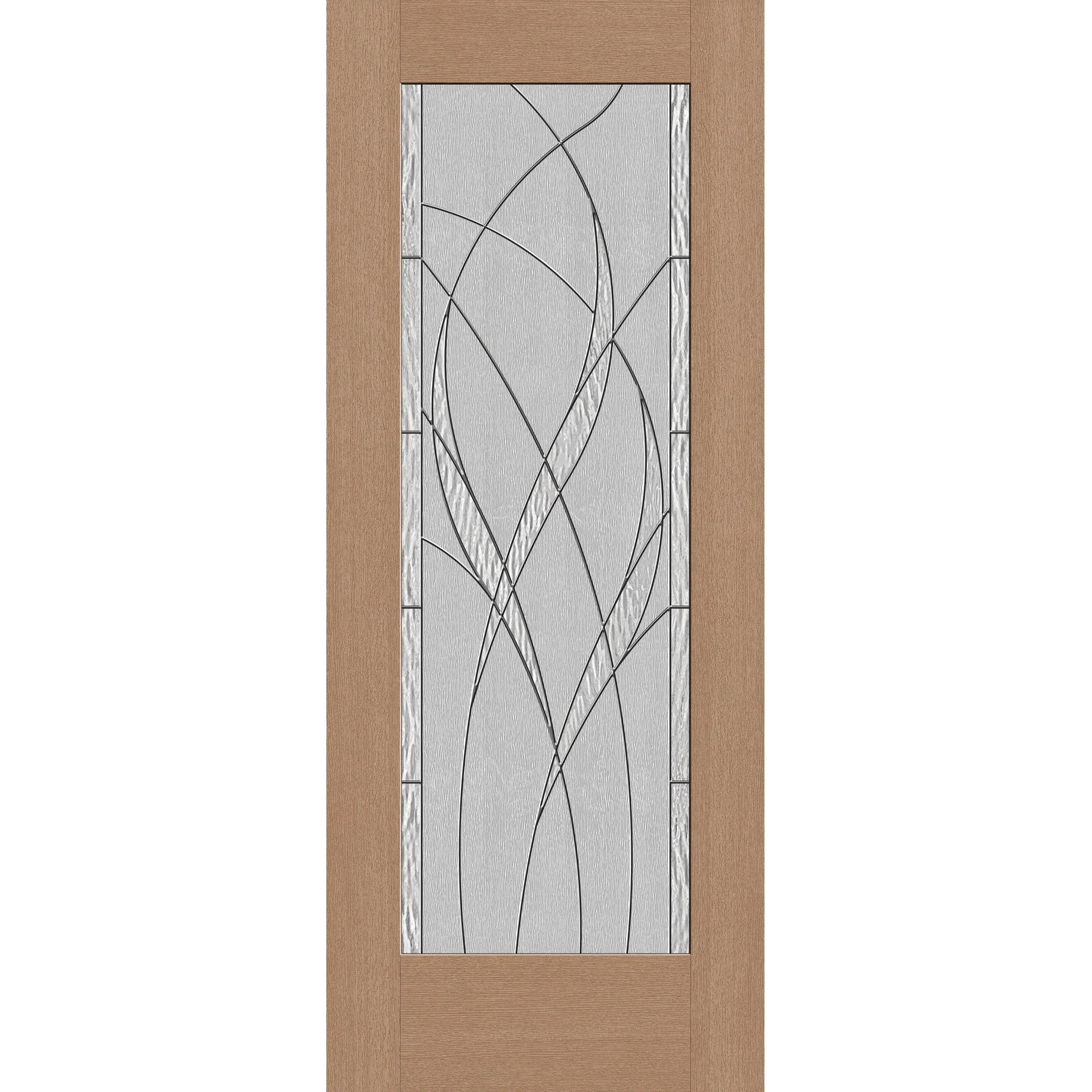 Waterside Flush Glazed Hurricane-Rated Fiberglass Entry Door - Full Lite (32" x 80")