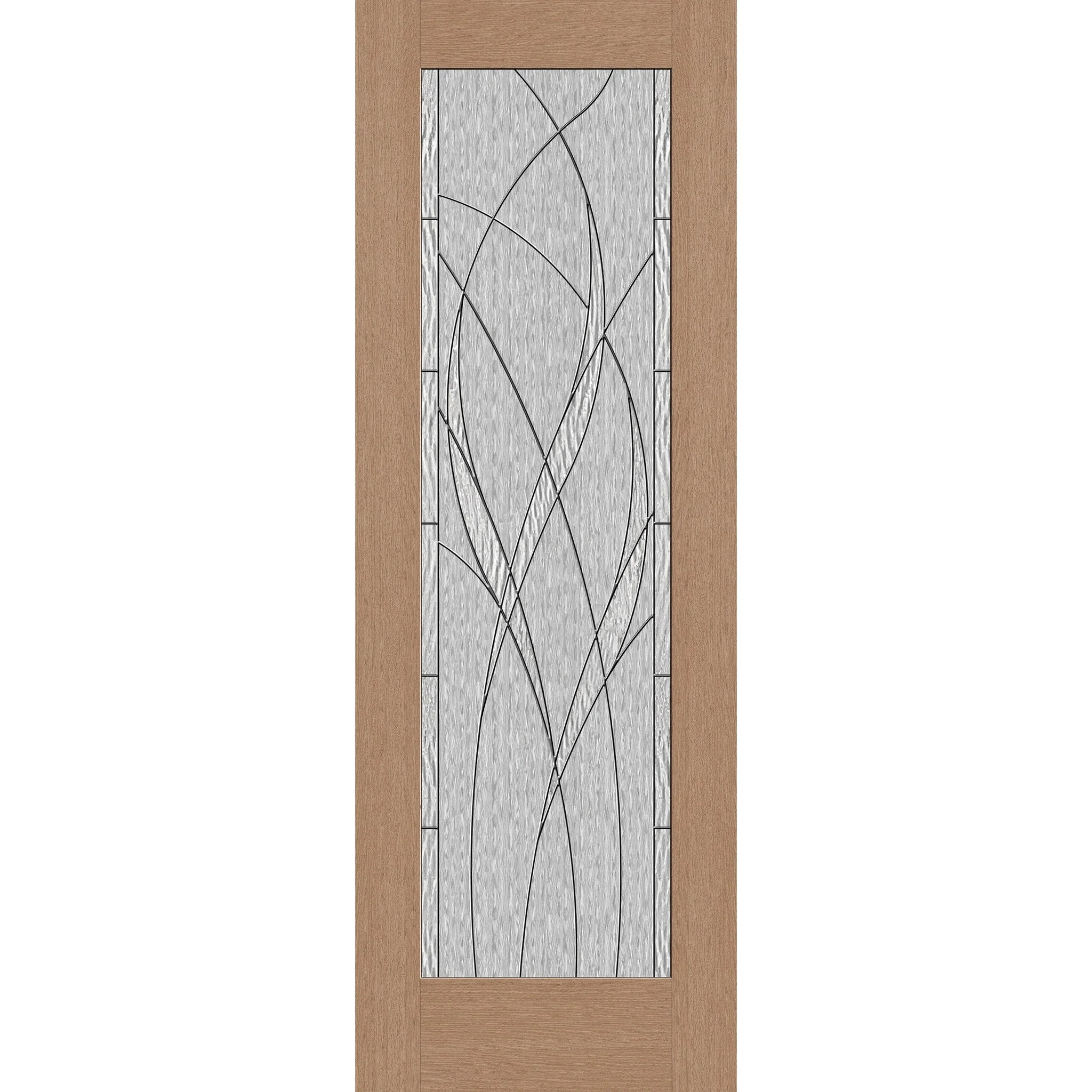 Waterside Flush Glazed Hurricane-Rated Fiberglass Entry Door - Full Lite (34" x 96")