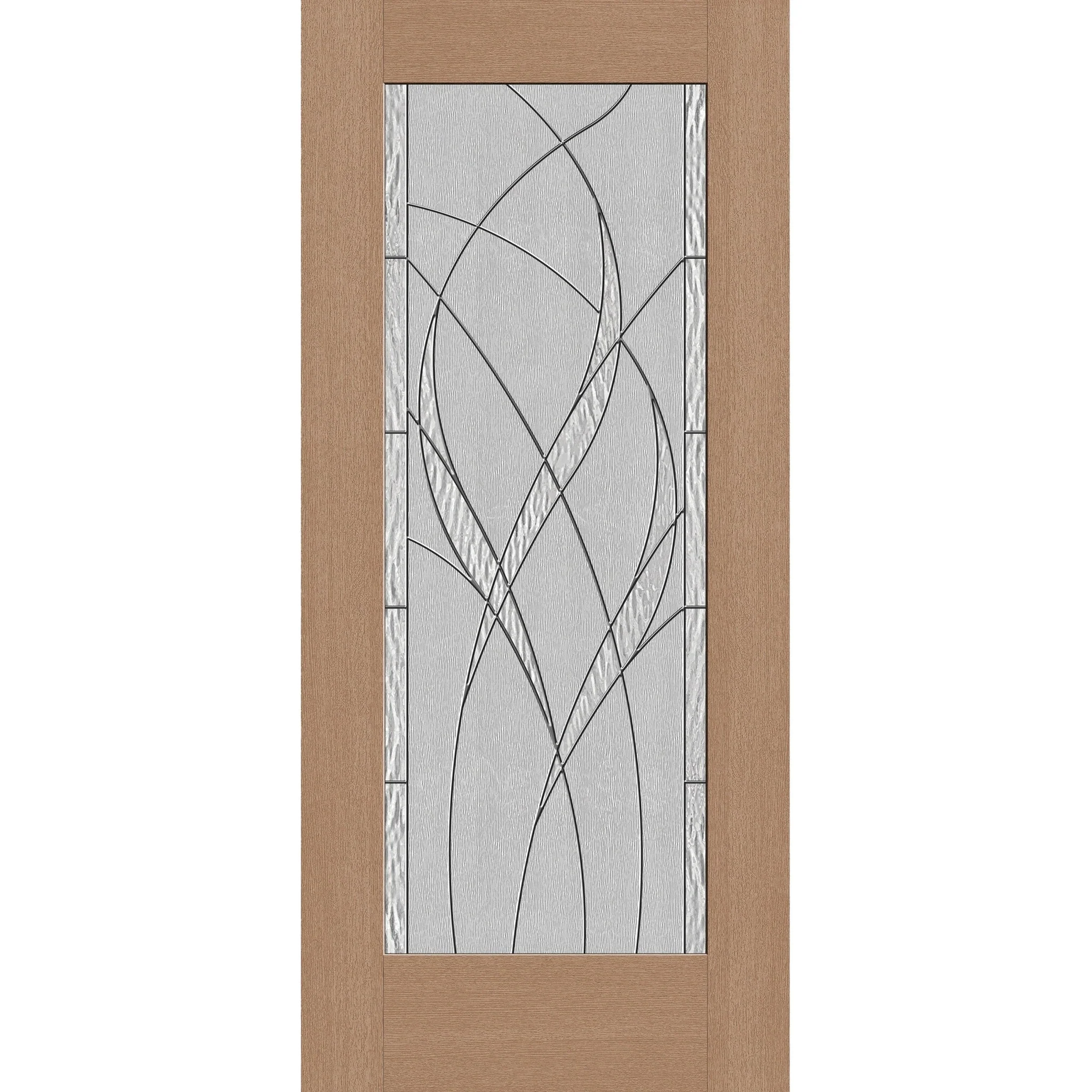 Waterside Flush Glazed Hurricane-Rated Fiberglass Entry Door - Full Lite (36" x 80")